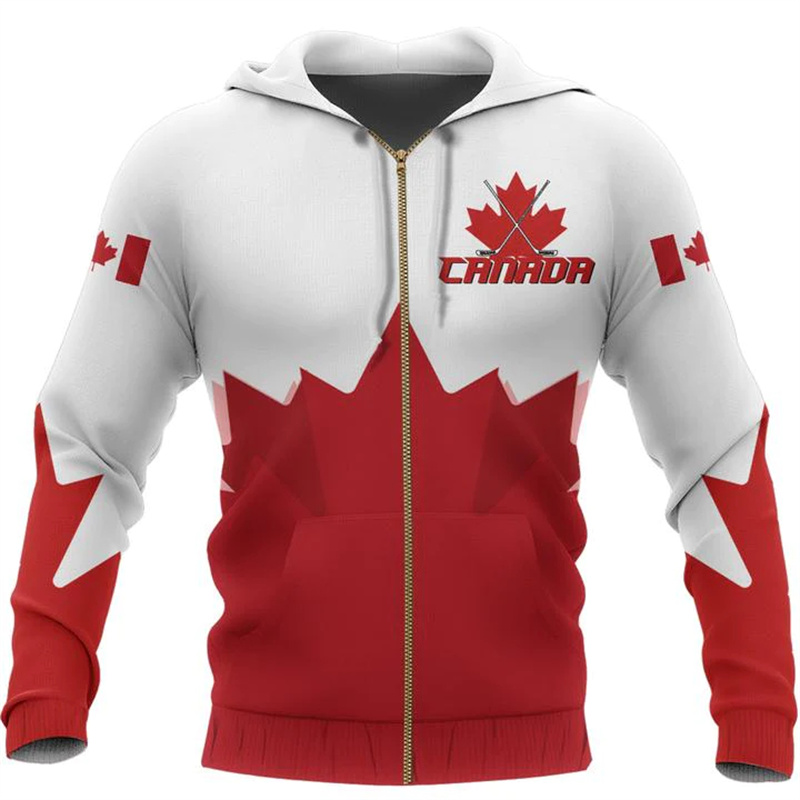 Street Fashion Canada - Felpa con Cappuccio Canada Moose, 