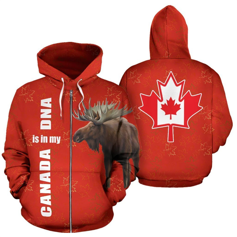 Felpa con Cappuccio Canada Moo - Street Fashion Canada recensione e prezzo